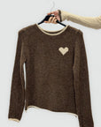 Maglione morbido con cuore