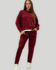 Tuta Donna in Cotone con Felpa e Pantaloni Jogger