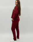 Tuta Donna in Cotone con Felpa e Pantaloni Jogger