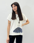 T-shirt taglia comoda con stampa baloon