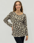 Maglia morbida maculata misto lana