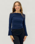 Maglia svasata con maniche a campana – Femminile ed elegante