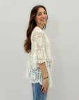 Copricostume in pizzo