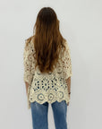 Cardigan ricamato