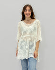 Maglia comoda con ricami