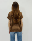 T-Shirt Satin Effetto Seta