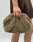 Clutch in ecopelliccia