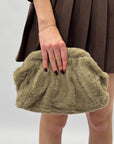 Clutch in ecopelliccia