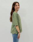 Maglia in pizzo sangallo taglia comoda