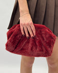 Clutch in ecopelliccia