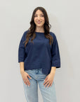 Maglia in cotone taglia comoda