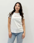 T-shirt petite con scritta "Di tonic mi è rimasto solo il gin"