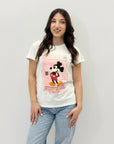 T-shirt in cotone con stampa topolino