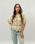 Cardigan all'uncinetto