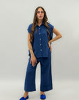Completo maglia e pantalone in lino