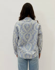 Camicia in cotone con ricami