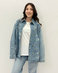 Camicia in denim con gioieilli