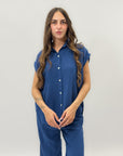 Completo maglia e pantalone in lino