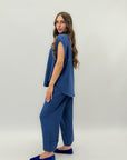 Completo maglia e pantalone in lino