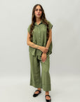 Completo maglia e pantalone in lino