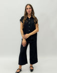 Completo maglia e pantalone in lino