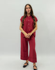 Completo maglia e pantalone in lino