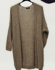 Cardigan lungo in misto lana - Comfort e chic