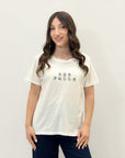 T-shirt in cotone Bianca con Stampa “Che Palle”