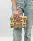 Borsa in paglia con chiusura magnetica
