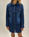 Abito in denim con tasche
