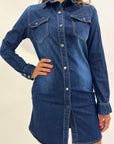 Abito in denim con tasche