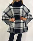 Poncho a quadri