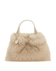 Borsa con pelo e manico liscio Alex Max