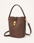 Borsa G6 marrone scuro vista laterale