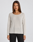 Maglia donna luminosa bianco con Polly 4, vista frontale