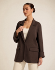 Blazer n4 6062 marrone su Polly 6, dettaglio frontale