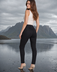 Pantaloni donna push-up slim MK5779-16 nero vista posteriore