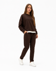 Tuta donna in cotone – Marrone