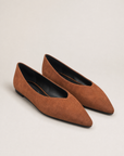 Ballerine donna VB6158 colore Marrone, vista tre quarti