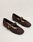 Ballerine donna VB6192 colore Noce, vista laterale