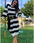 ABITO MAGLIONE A RIGHE