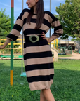 ABITO MAGLIONE A RIGHE