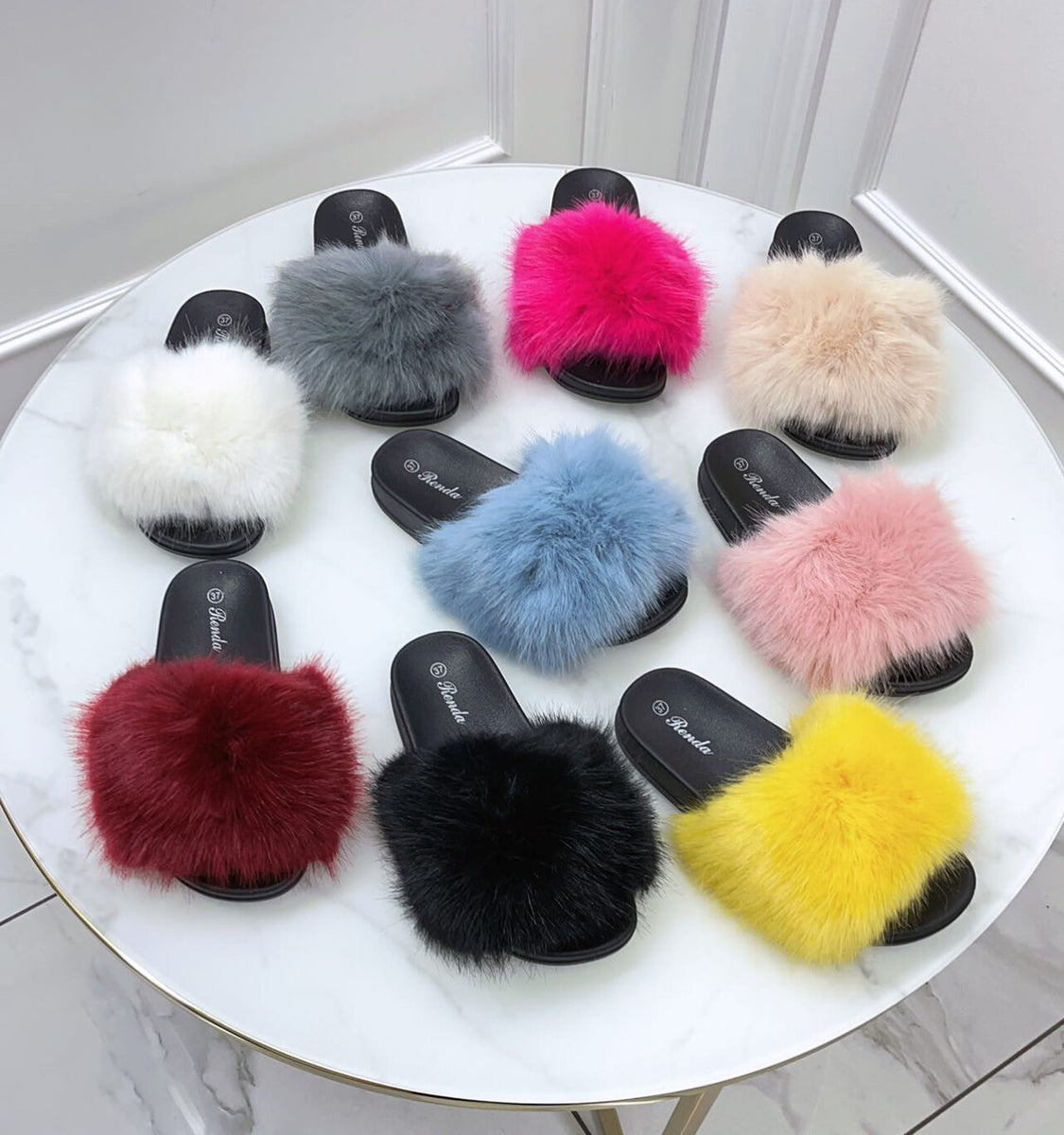 Ciabatte Pelose Ciabatte Pelliccia Donna Pantofole Da Donna
