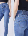 Jeans Donna super Skinny Vita Alta