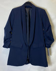 Blazer elegante a manica arrotolata