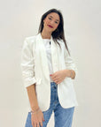 Blazer elegante a manica arrotolata