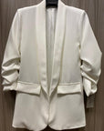 Blazer elegante a manica arrotolata