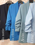 Blazer elegante a manica arrotolata