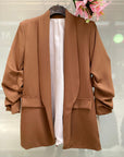 Blazer elegante a manica arrotolata