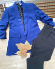 Blazer elegante a manica arrotolata